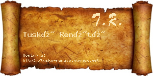 Tuskó Renátó névjegykártya