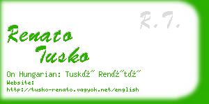 renato tusko business card